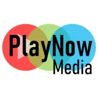 playnow media logo on a white background